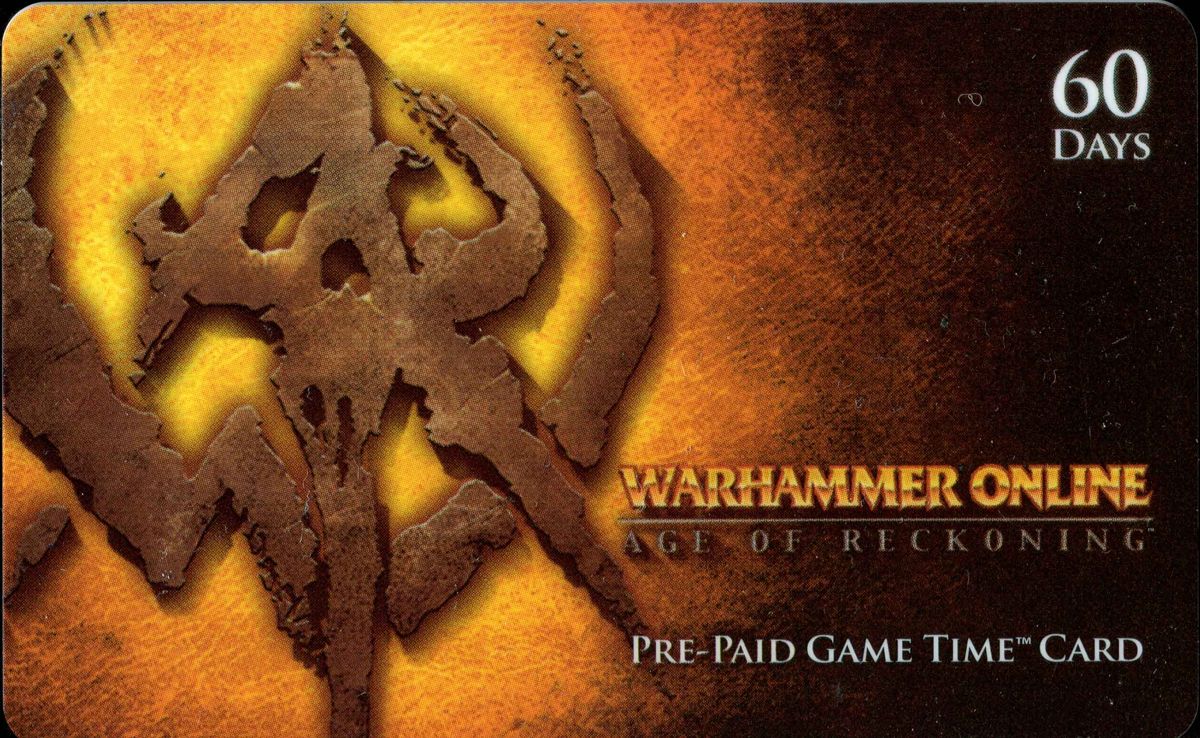 Extras for Warhammer Online: Age of Reckoning (Windows): Pre-paid game card