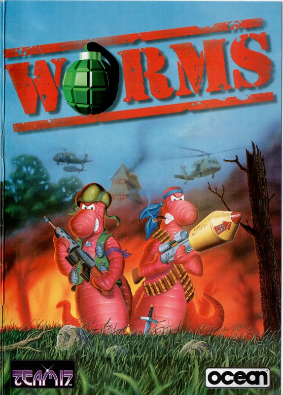 Manual for Worms: The Director's Cut (Amiga): Front