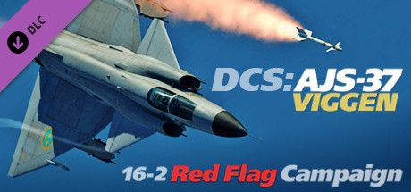 Front Cover for DCS World: AJS-37 Viggen - 16-2 Red Flag Campaign (Windows) (Steam release)