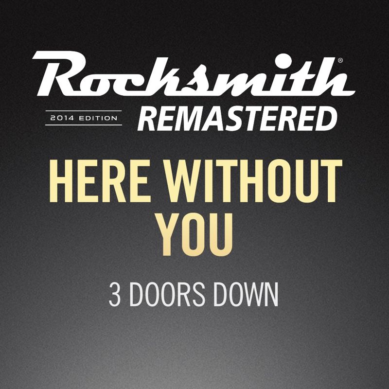 Front Cover for Rocksmith: All-new 2014 Edition - 3 Doors Down: Here Without You (PlayStation 3 and PlayStation 4) (download release)