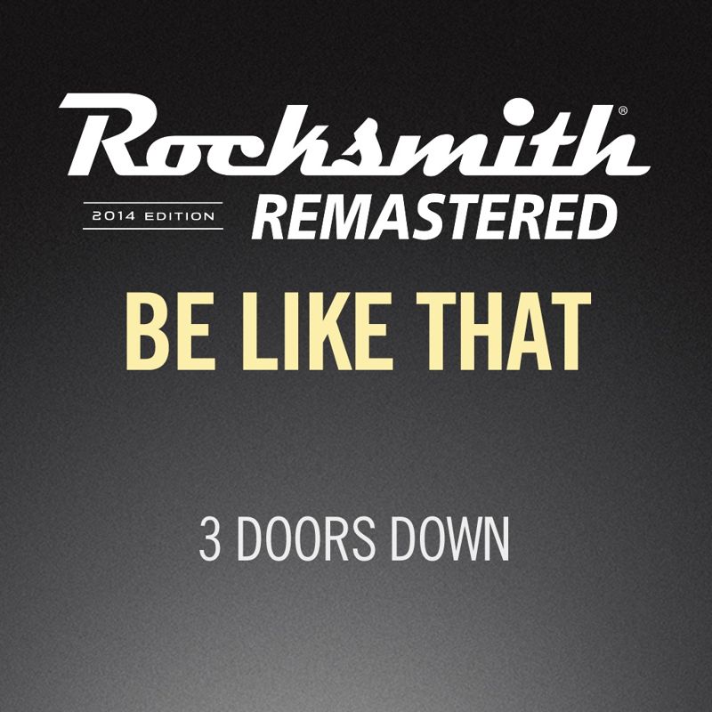 Front Cover for Rocksmith: All-new 2014 Edition - 3 Doors Down: Be Like That (PlayStation 3 and PlayStation 4) (download release)