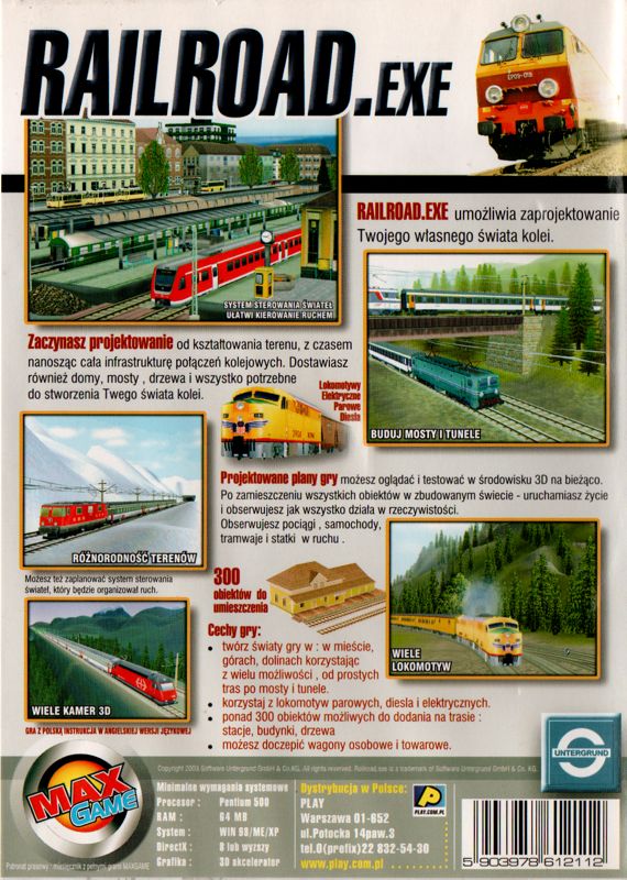 Back Cover for Eisenbahn.exe professionell (Windows)