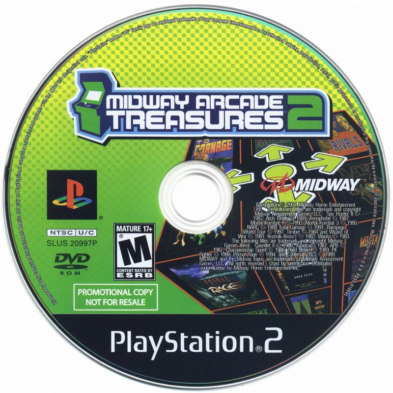 Media for Midway Arcade Treasures 2 (PlayStation 2) (Promotional release)