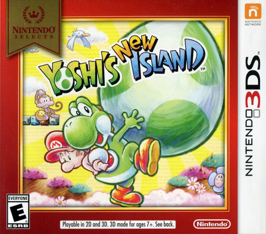 Front Cover for Yoshi's New Island (Nintendo 3DS) (Nintendo Selects release)