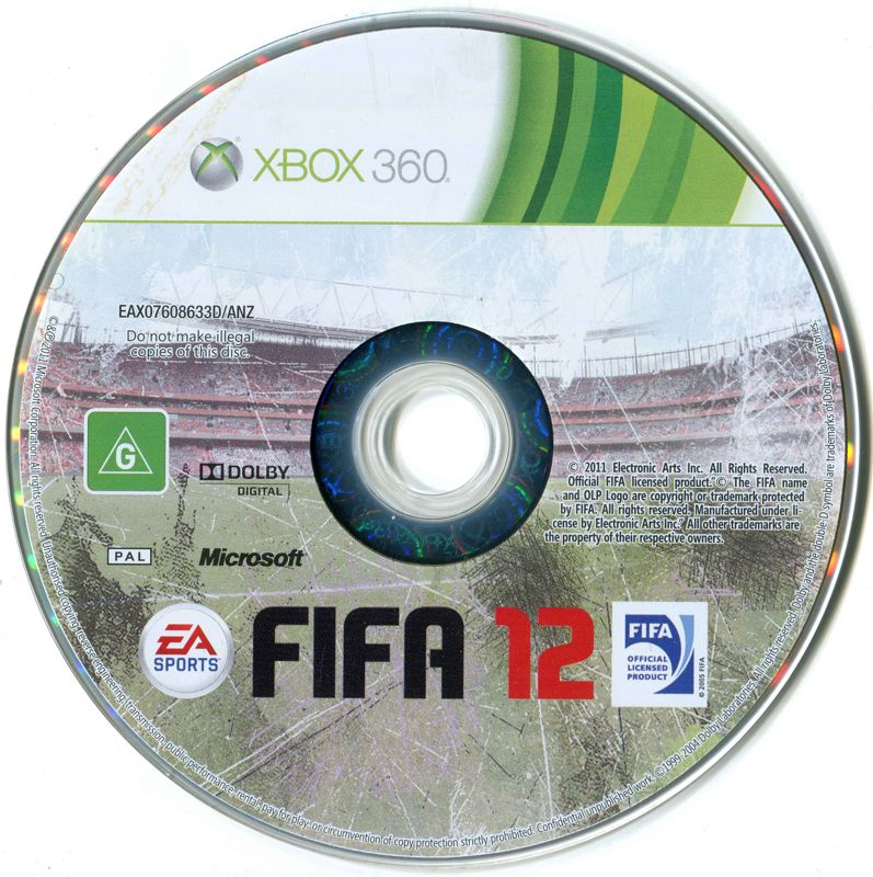 Fifa Soccer 12 Cover Or Packaging Material Mobygames