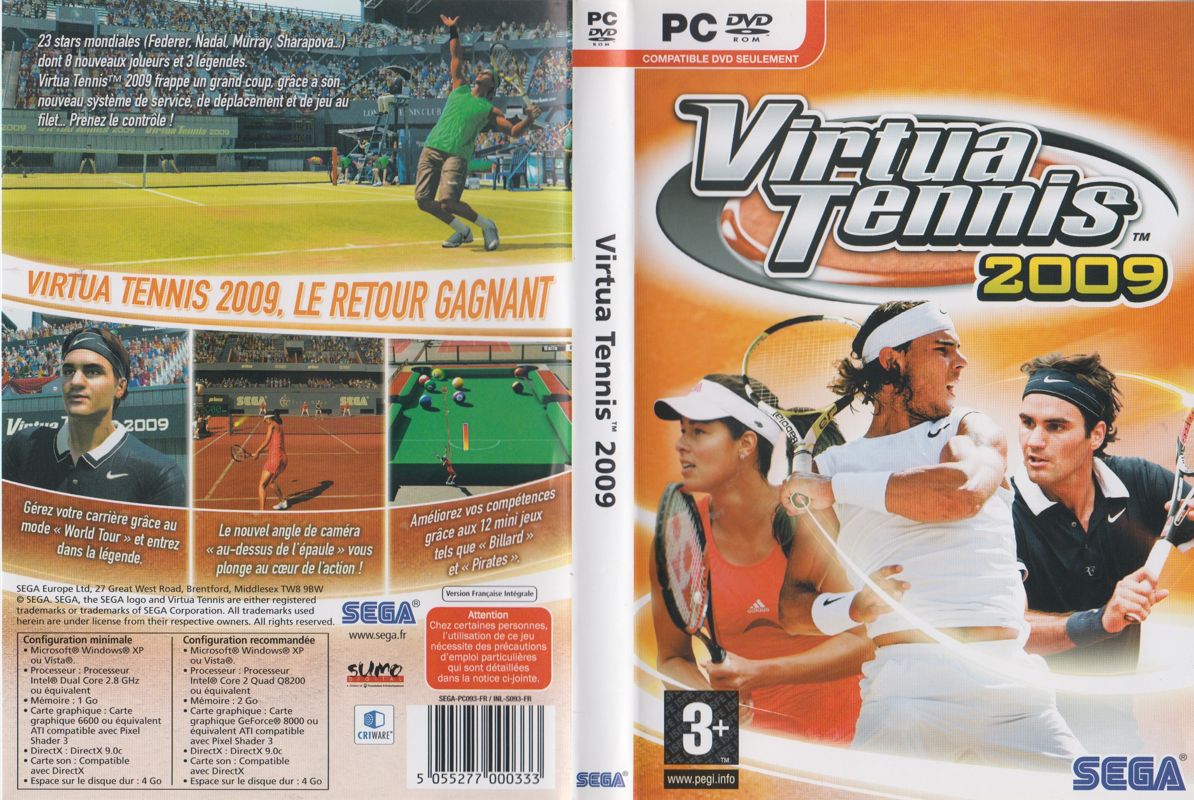 Full Cover for Virtua Tennis 2009 (Windows)