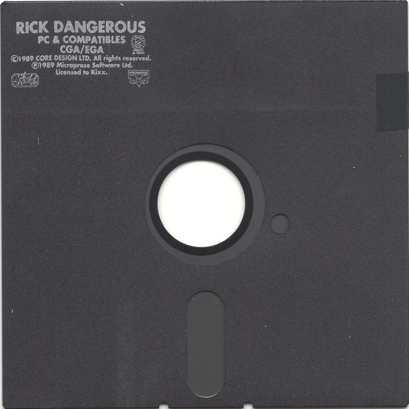 Media for Rick Dangerous (DOS) (Kixx release): 5.25" Disk