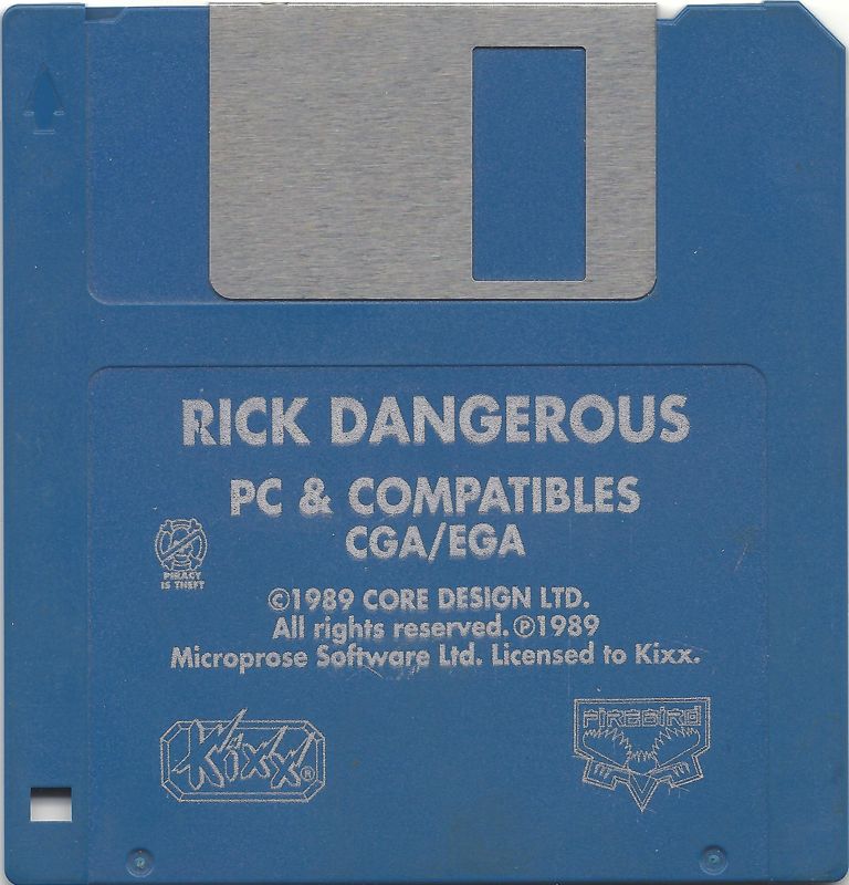 Media for Rick Dangerous (DOS) (Kixx release): 3.5" Disk