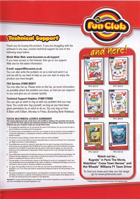 Art Attack Digital cover or packaging material - MobyGames
