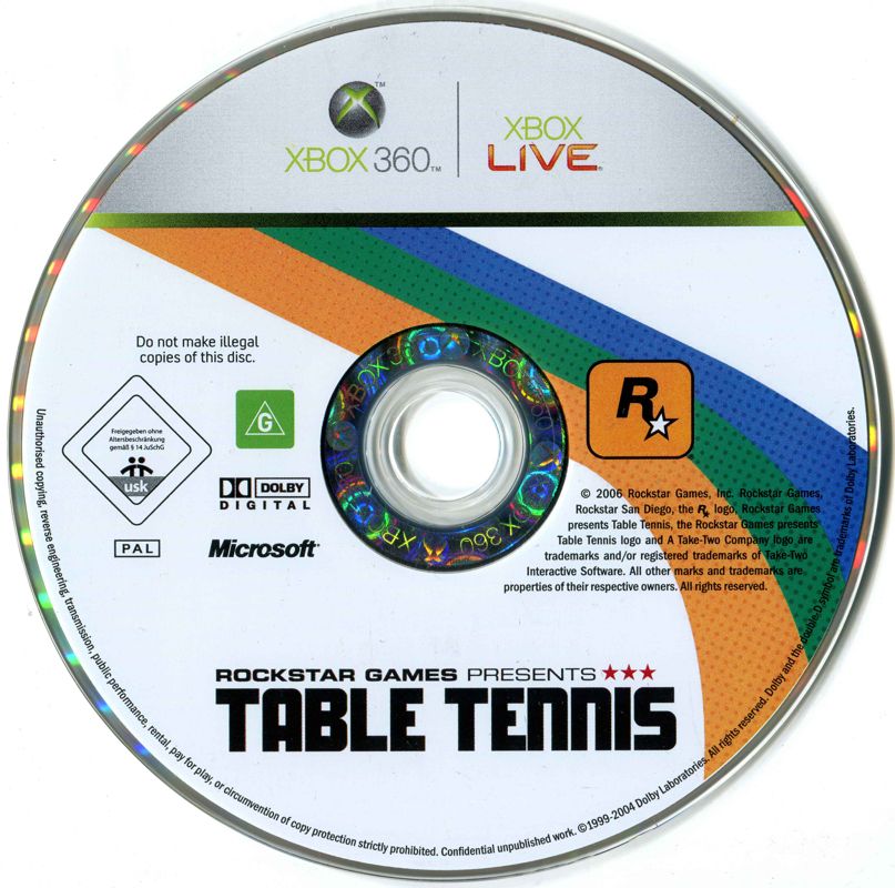 Media for Rockstar Games presents Table Tennis (Xbox 360)