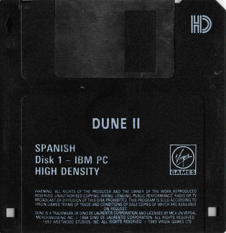 Media for Dune II: The Building of a Dynasty (DOS): Disk 1 of 4