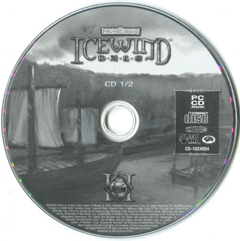 Media for Icewind Dale: 3 in 1 Boxset (Windows): Icewind Dale II - Disc 1