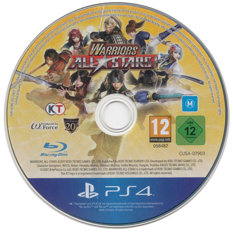 Media for Warriors All-Stars (PlayStation 4)