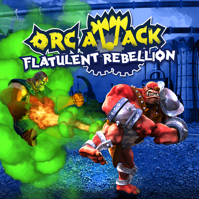 Front Cover for Orc Attack: Flatulent Rebellion (PlayStation 3) (download release)