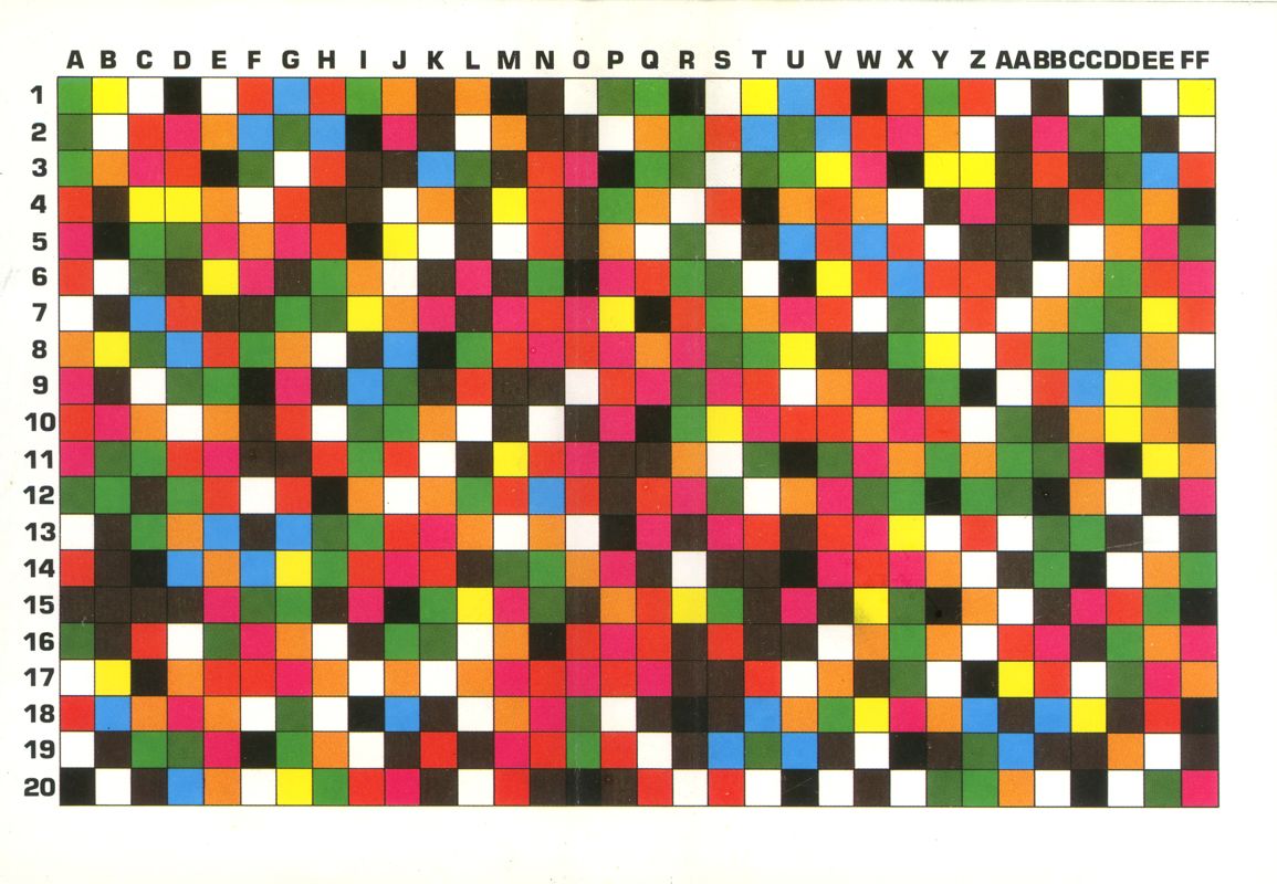 Other for Sky Runner (ZX Spectrum): colour code map