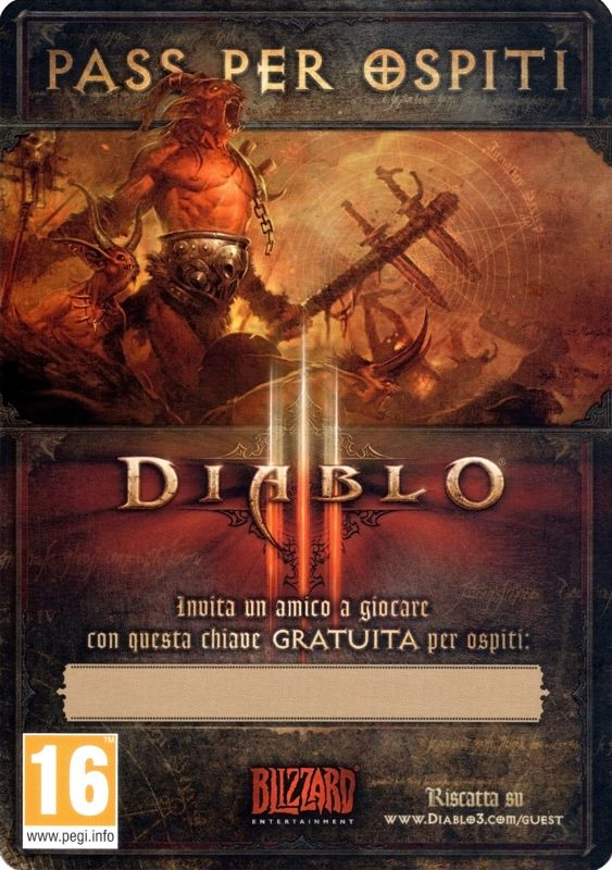 Extras for Diablo III: Reaper of Souls (Windows): Guest Pass - Diablo III