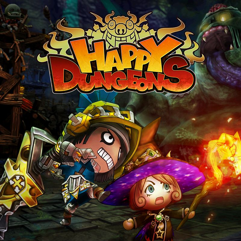 Front Cover for Happy Dungeons (PlayStation 4) (download release)