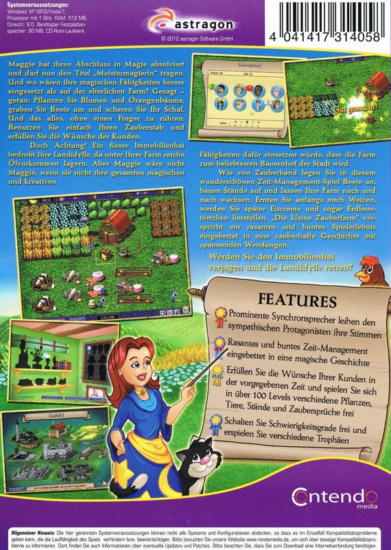 Back Cover for Fantastic Farm (Windows)