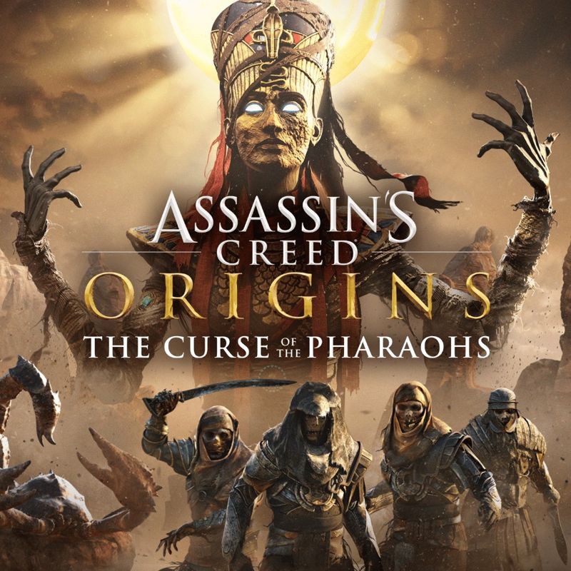Front Cover for Assassin's Creed: Origins - The Curse of the Pharaohs (PlayStation 4) (download release)