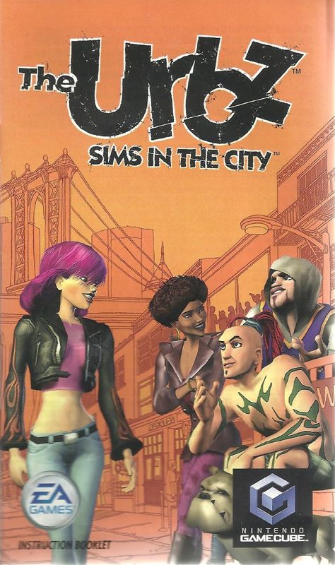 Manual for The Urbz: Sims in the City (GameCube) (second release): Front