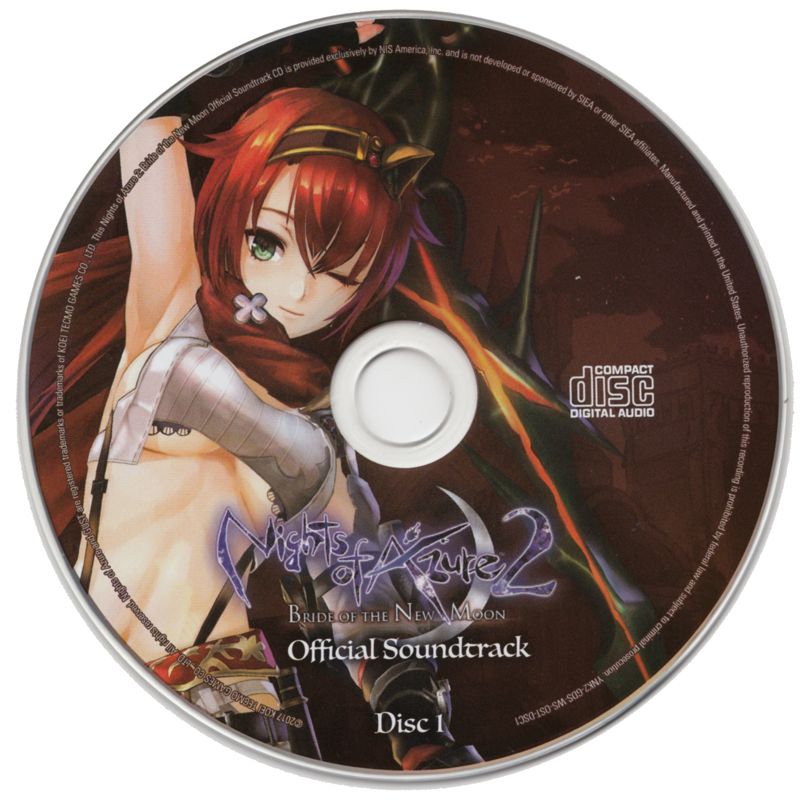 Soundtrack for Nights of Azure 2: Bride of the New Moon (Limited Edition) (PlayStation 4): Disc 1