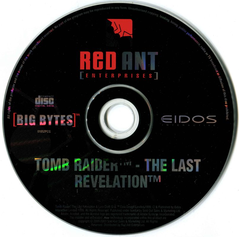 Media for Tomb Raider: The Last Revelation (Windows) (Big Bytes release)