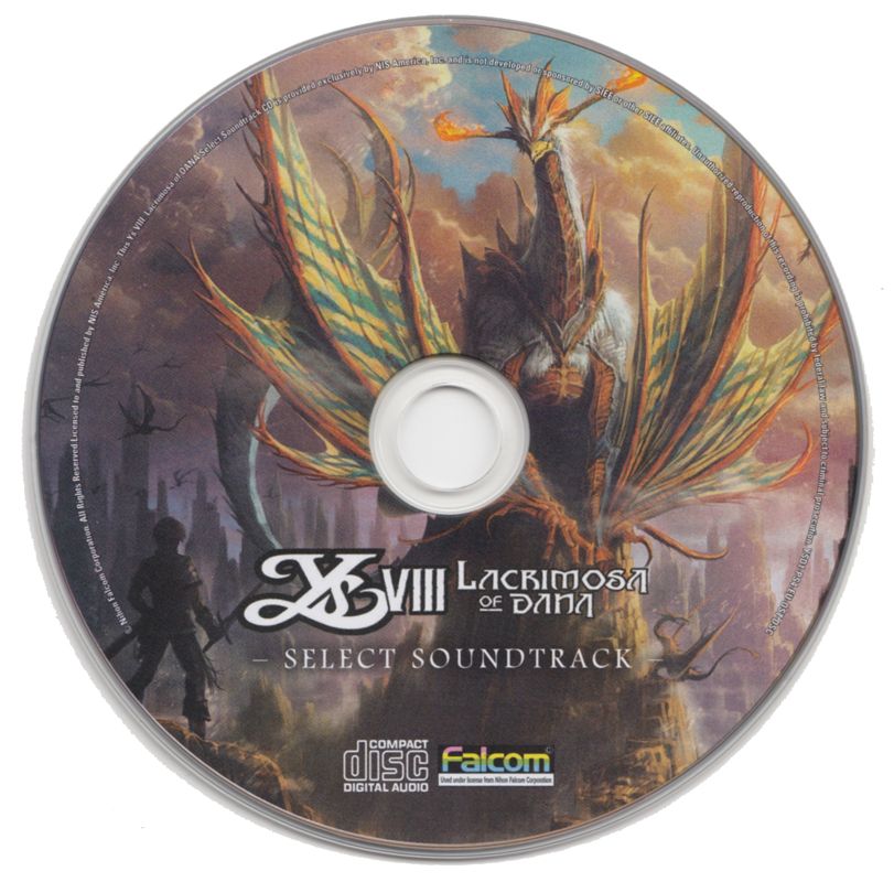 Soundtrack for Ys VIII: Lacrimosa of Dana (Limited Edition) (PlayStation 4): Select Soundtrack CD
