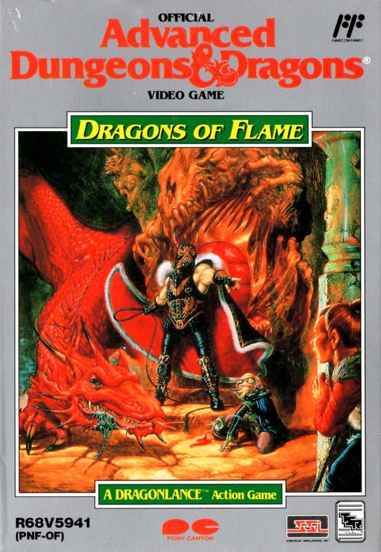 Front Cover for Dragons of Flame (NES)