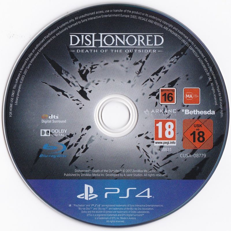 Media for Dishonored: Death of the Outsider (PlayStation 4)