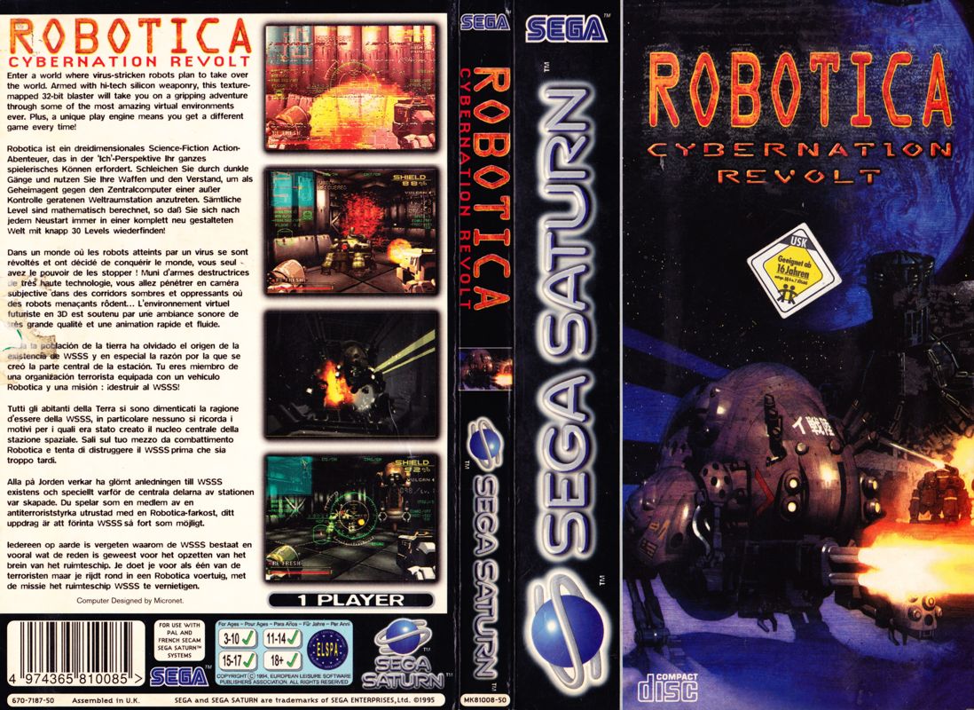 Full Cover for Robotica (SEGA Saturn)