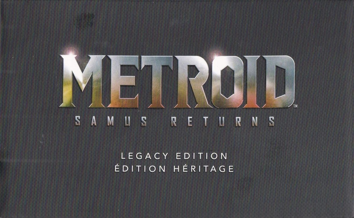 Spine/Sides for Metroid: Samus Returns (Legacy Edition) (Nintendo 3DS): Top