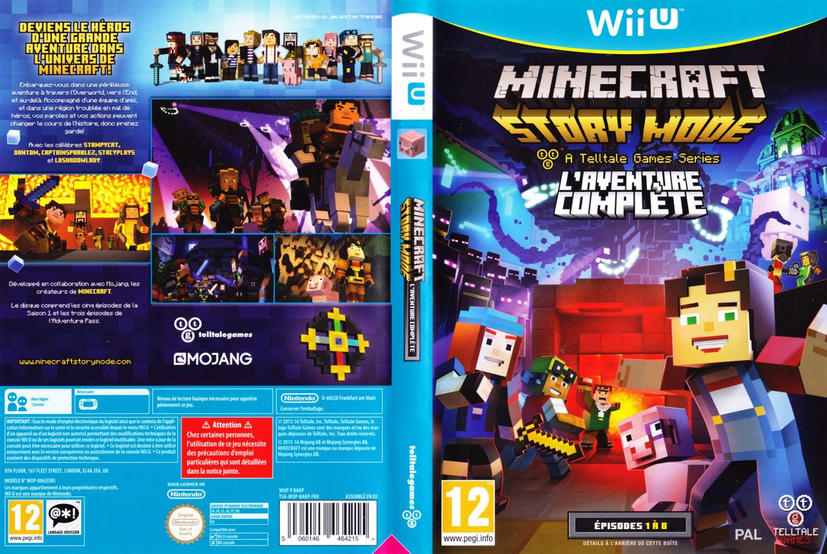 Full Cover for Minecraft: Story Mode - The Complete Adventure (Wii U)