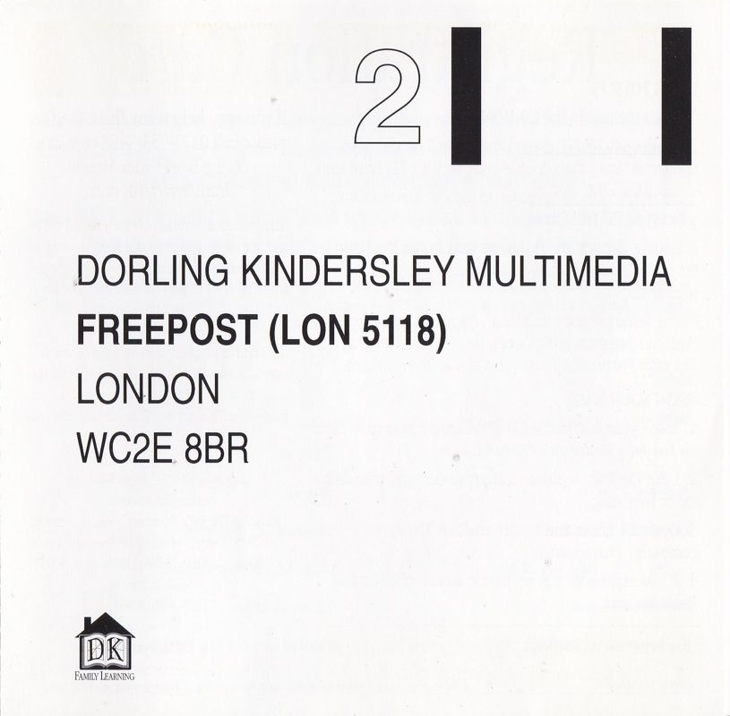 Other for The Jolly Postman's Party (Macintosh and Windows 3.x): Registration Card: Back