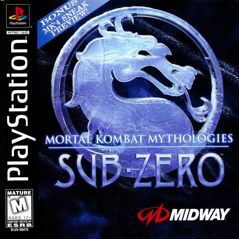 Front Cover for Mortal Kombat Mythologies: Sub-Zero (PlayStation)