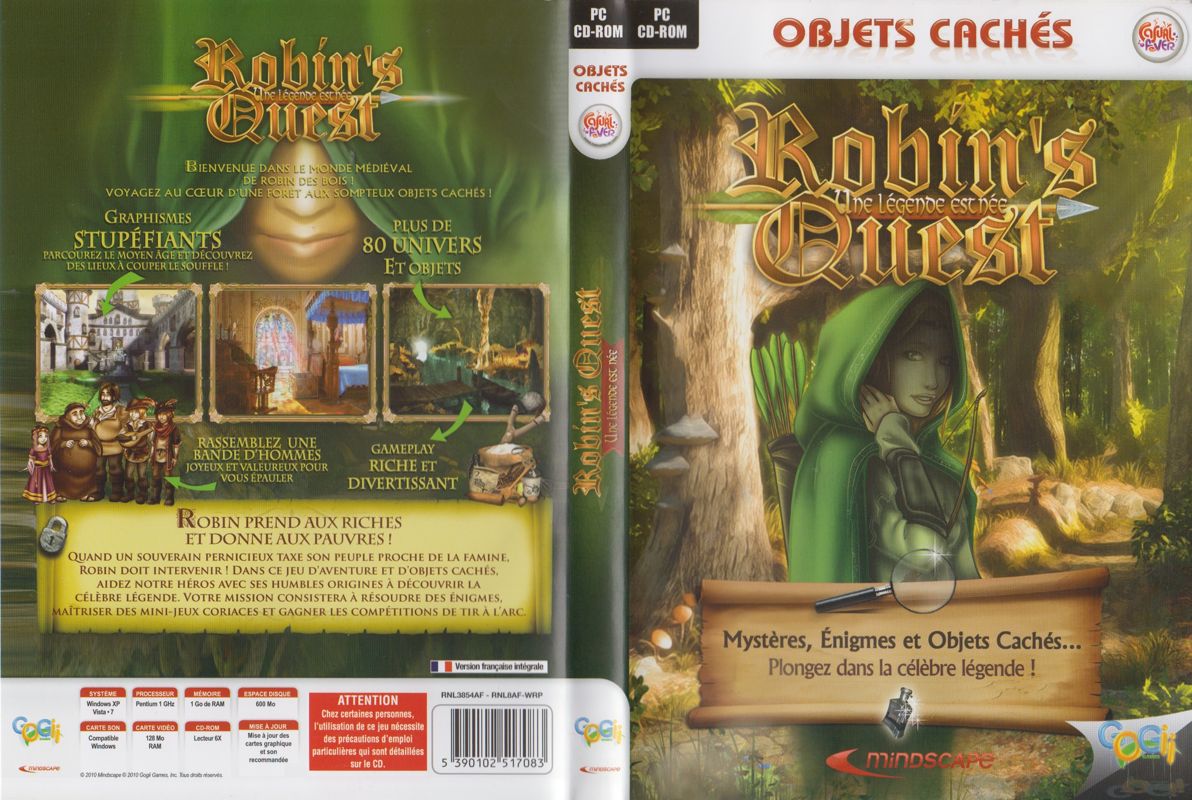 Full Cover for Robin's Quest: A Legend Born (Windows) ("Casual Fever" release (Mindscape 2010))