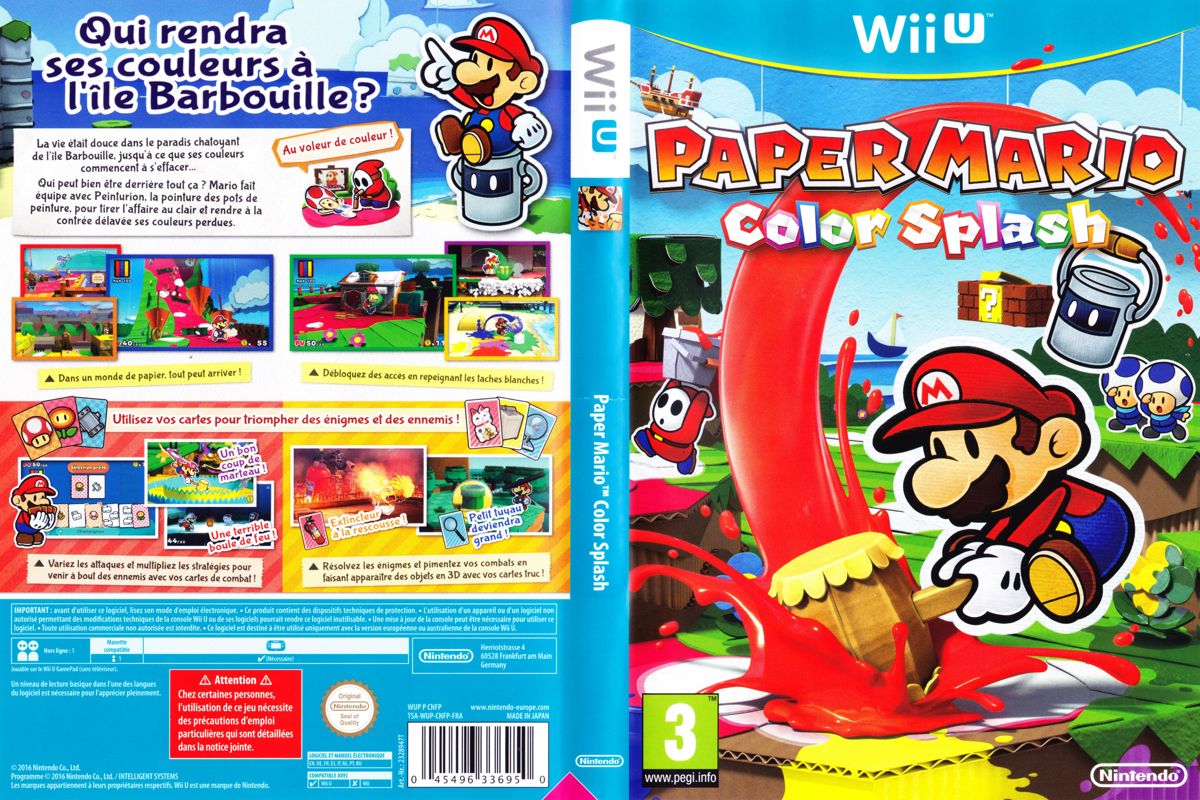 Schandalig Transistor Ontmoedigd zijn Paper Mario: Color Splash cover or packaging material - MobyGames