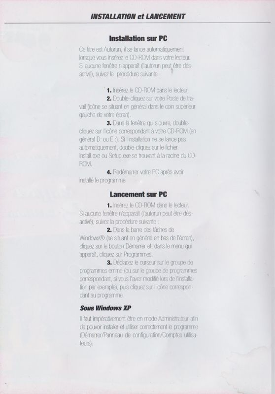 Inside Cover for Alice au Pays des Merveilles / Rose Girly (Windows): Left