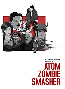 Front Cover for Atom Zombie Smasher (Linux and Macintosh and Windows)