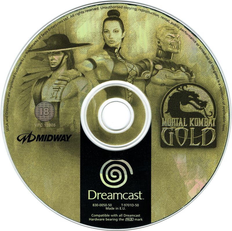 Media for Mortal Kombat Gold (Dreamcast)