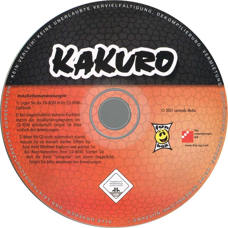 Media for Kakuro (Windows) (Fun Box release)