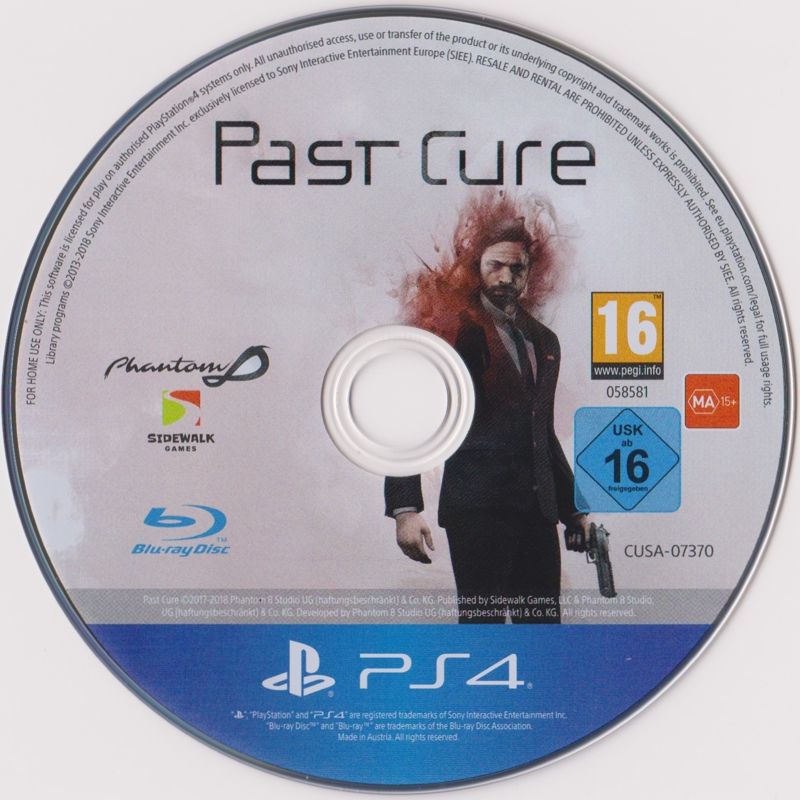 Media for Past Cure (PlayStation 4)