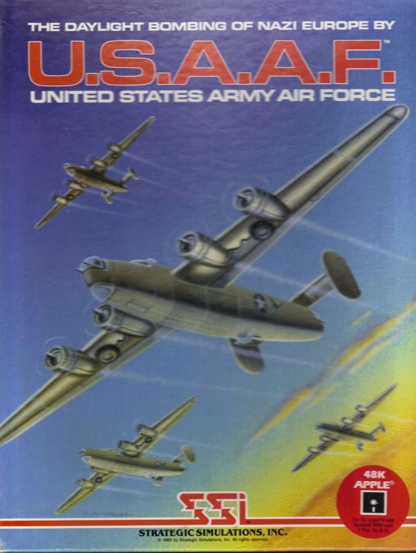 Front Cover for U.S.A.A.F. - United States Army Air Force (Apple II)