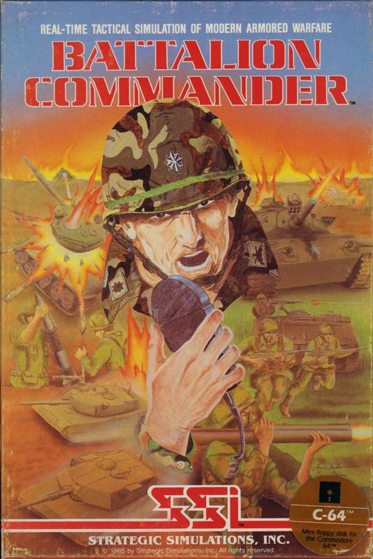 Front Cover for Battalion Commander (Commodore 64)