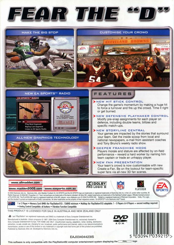 Madden NFL 2005 - PlayStation 2
