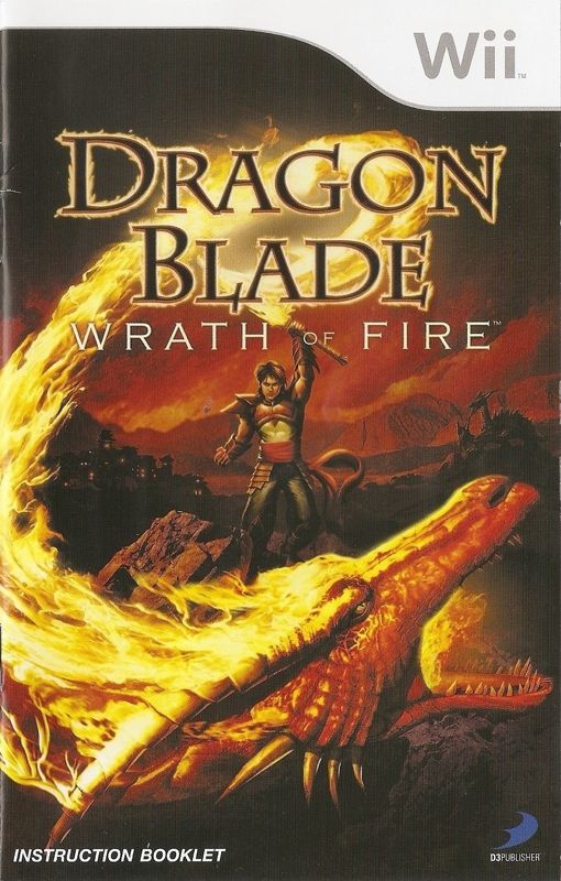 Manual for Dragon Blade: Wrath of Fire (Wii): Front