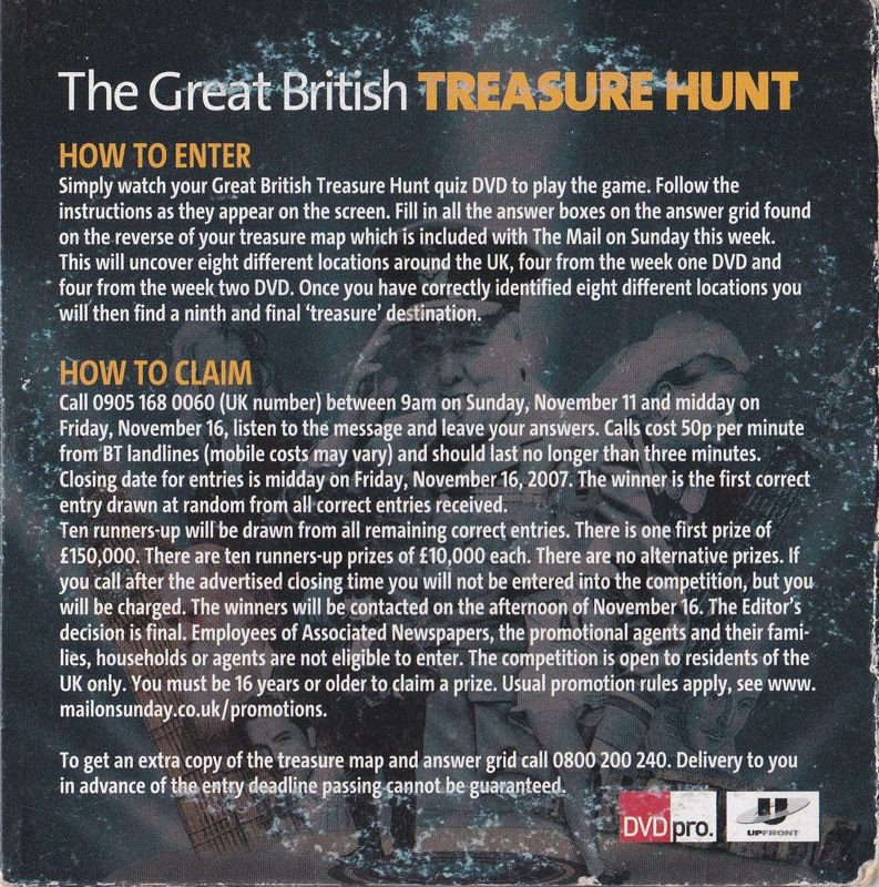 The Great British Treasure Hunt Cover Or Packaging Material Mobygames