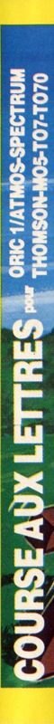 Spine/Sides for Course aux Lettres (Oric and Thomson MO and Thomson TO and ZX Spectrum)