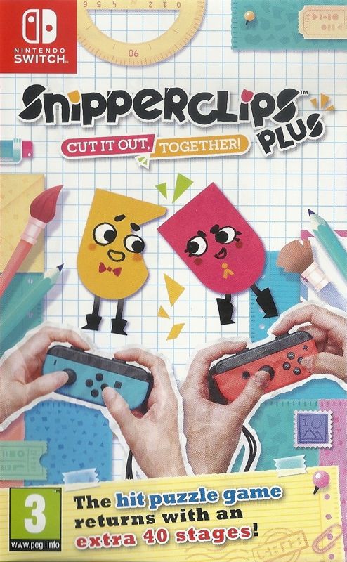 Front Cover for Snipperclips Plus: Cut it out, together! (Nintendo Switch)
