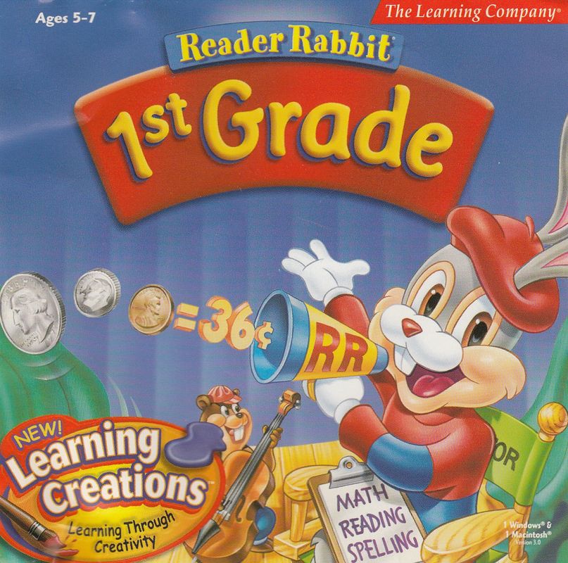 Front Cover for Reader Rabbit: 1st Grade (Macintosh and Windows) (2000 Version)