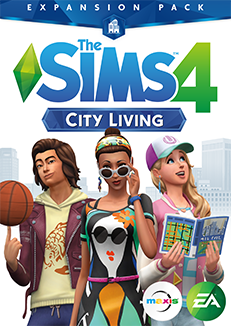 Front Cover for The Sims 4: City Living (Macintosh and Windows) (Origin release)